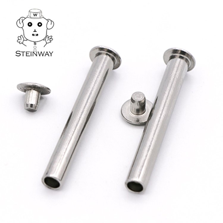 China Manufacturers Semi Tubular Rivet Tubular Rivets Flat Head Stainless Steel Aluminium Semi-hollow Rivet