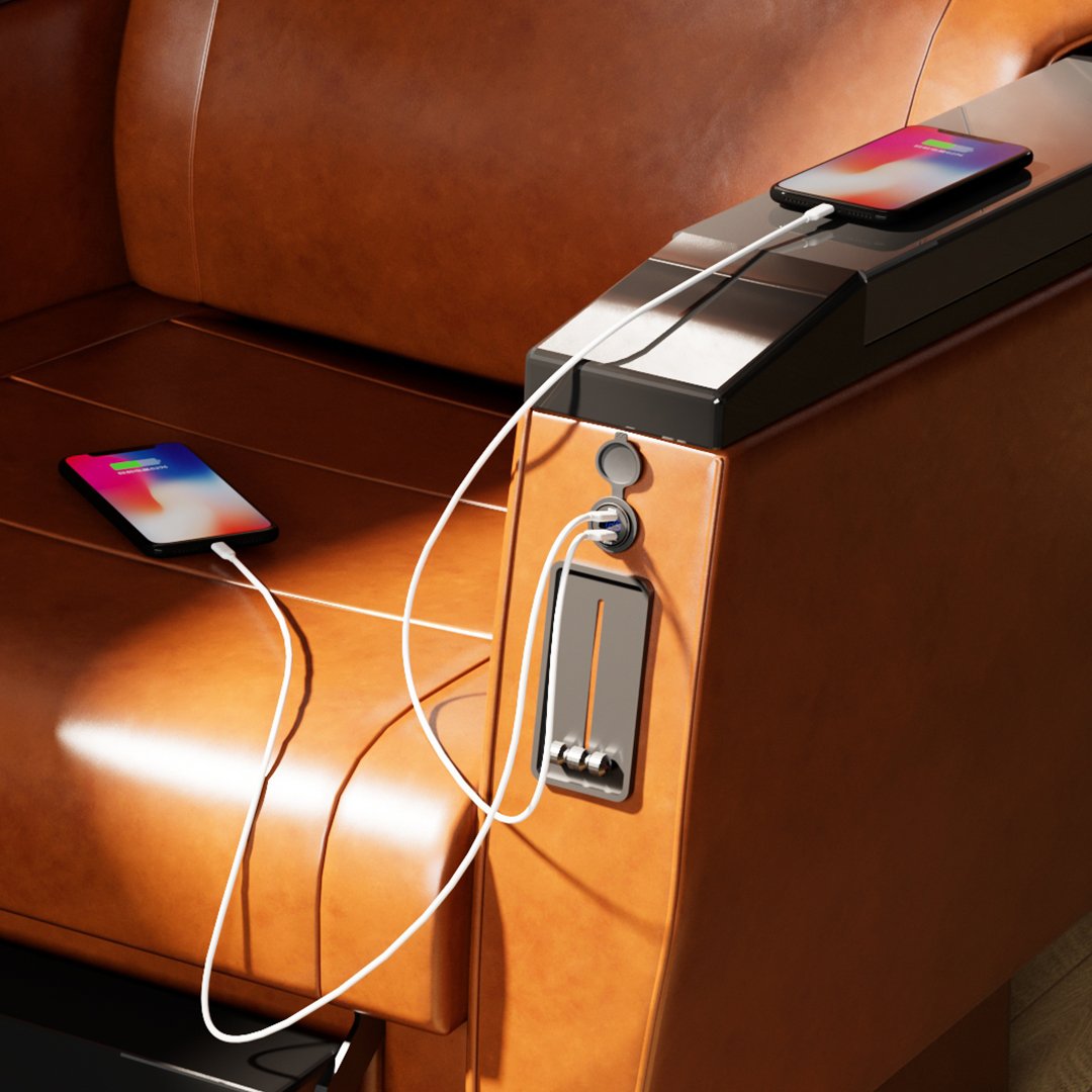 Power Outlet Usb Charger Type C+Quick Charge Qc3.0 Usb Charger Socket Dc 12V-24V for Automotive Car Marine Rv Boat Atv Bus