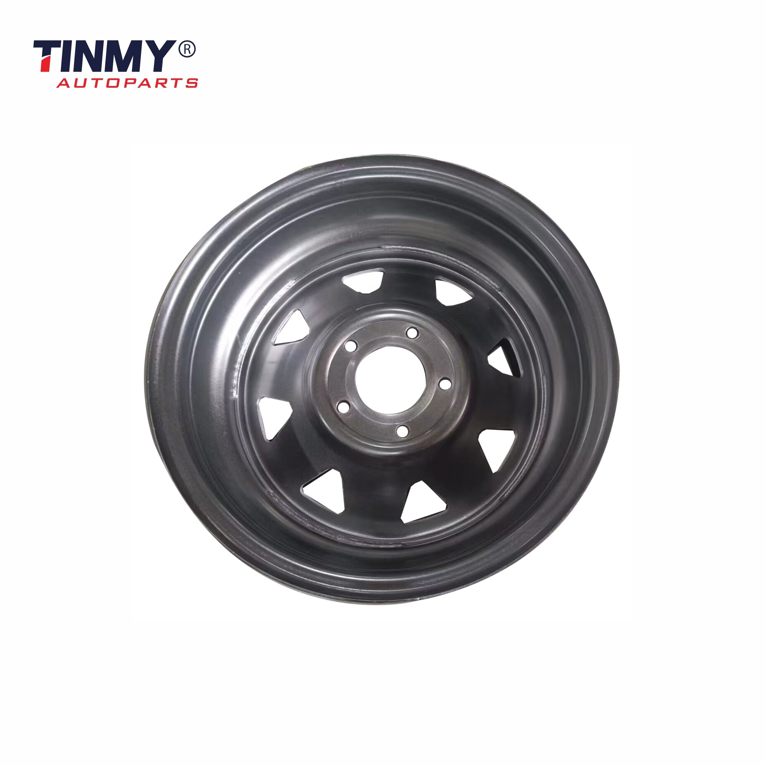 Heavy Duty Alloy Wheel Rim for Truck Trailers Tubeless New Steel Wheel with Silver Finish