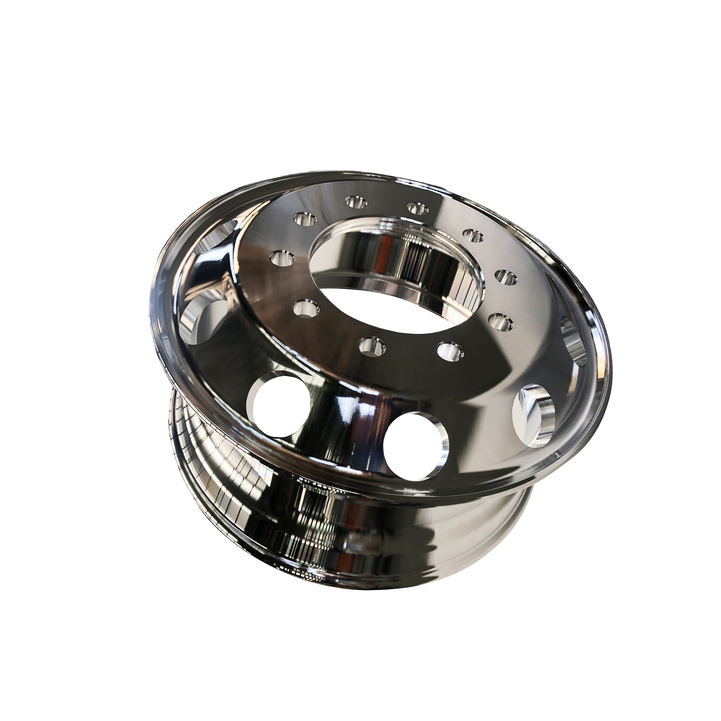 Heavy Duty Alloy Wheel Rim for Truck Trailers Tubeless New Steel Wheel with Silver Finish