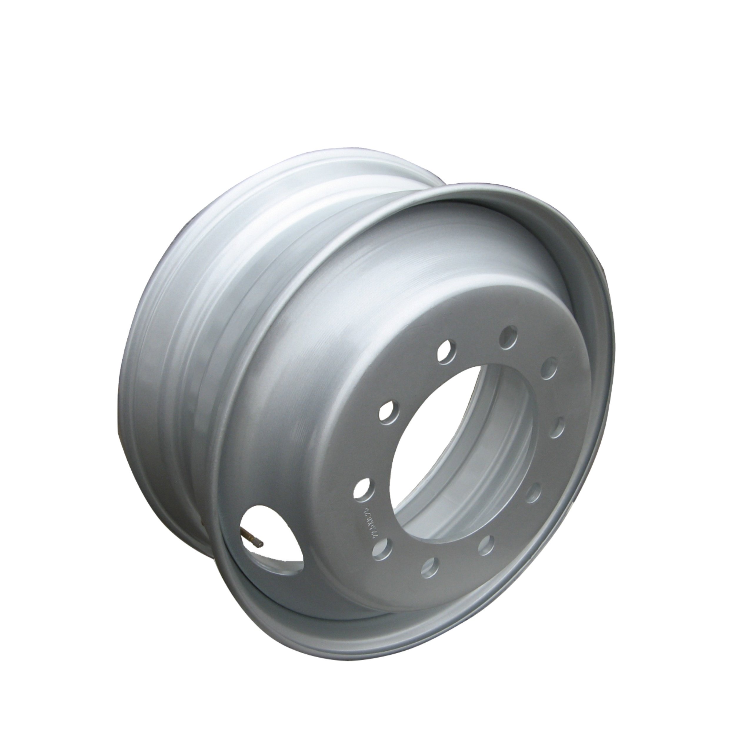 Heavy Duty Alloy Wheel Rim for Truck Trailers Tubeless New Steel Wheel with Silver Finish