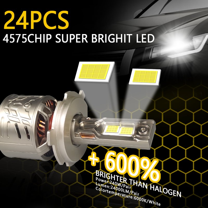 CAROLYN CSP Chip 120w Led H7 Headlight H11 9004 9007 H4 LED 9005 240 w Hb3 9005 Hb4 9006 Led Headlight Bulb Led Car Lights 240w