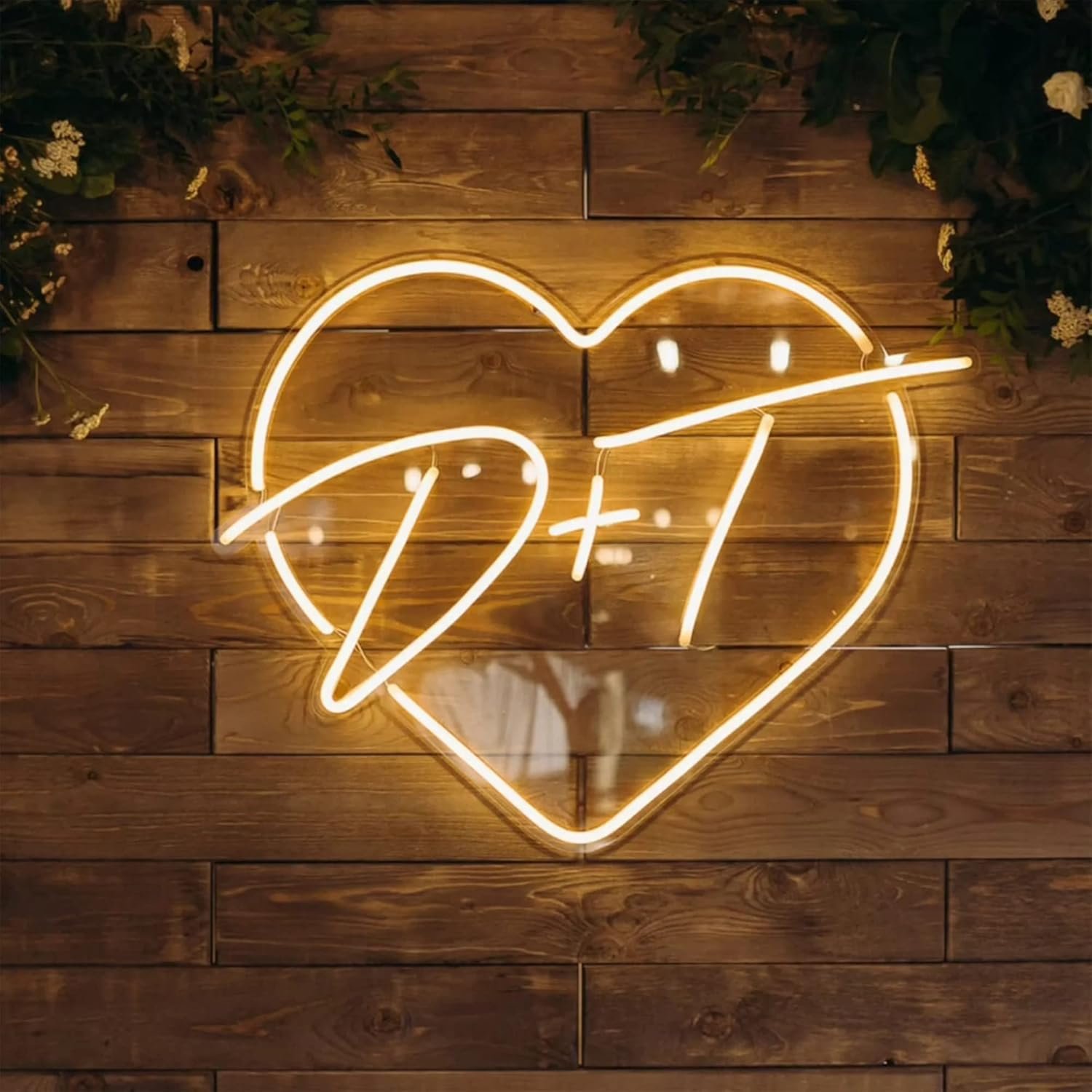 Custom Neon Sign USB Powered Vibrant Design Ideal for Festivals, Weddings, and Business Branding