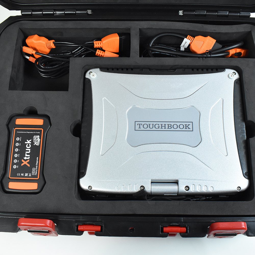 FZ-G1 TABLET+X Truck Y009 HDD Multi-brands Diagnostic Kit Accessories for Heavy Duty Truck Excavator UD/MACK Vehicles Diagnosis