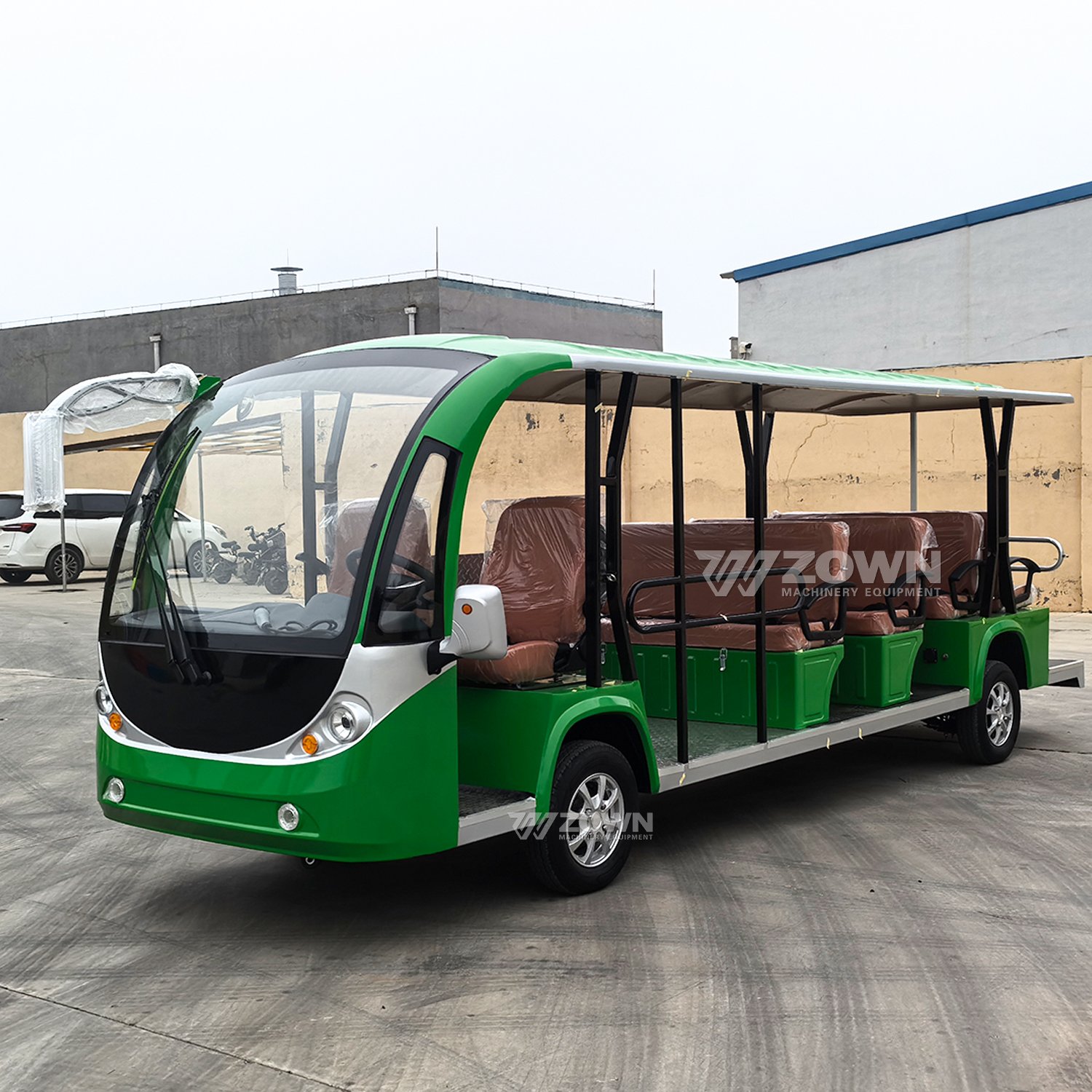 Best Popular Electric Bus 5 Rows City Transportation Bus Accessories Park Sightseeing Reception for Sale