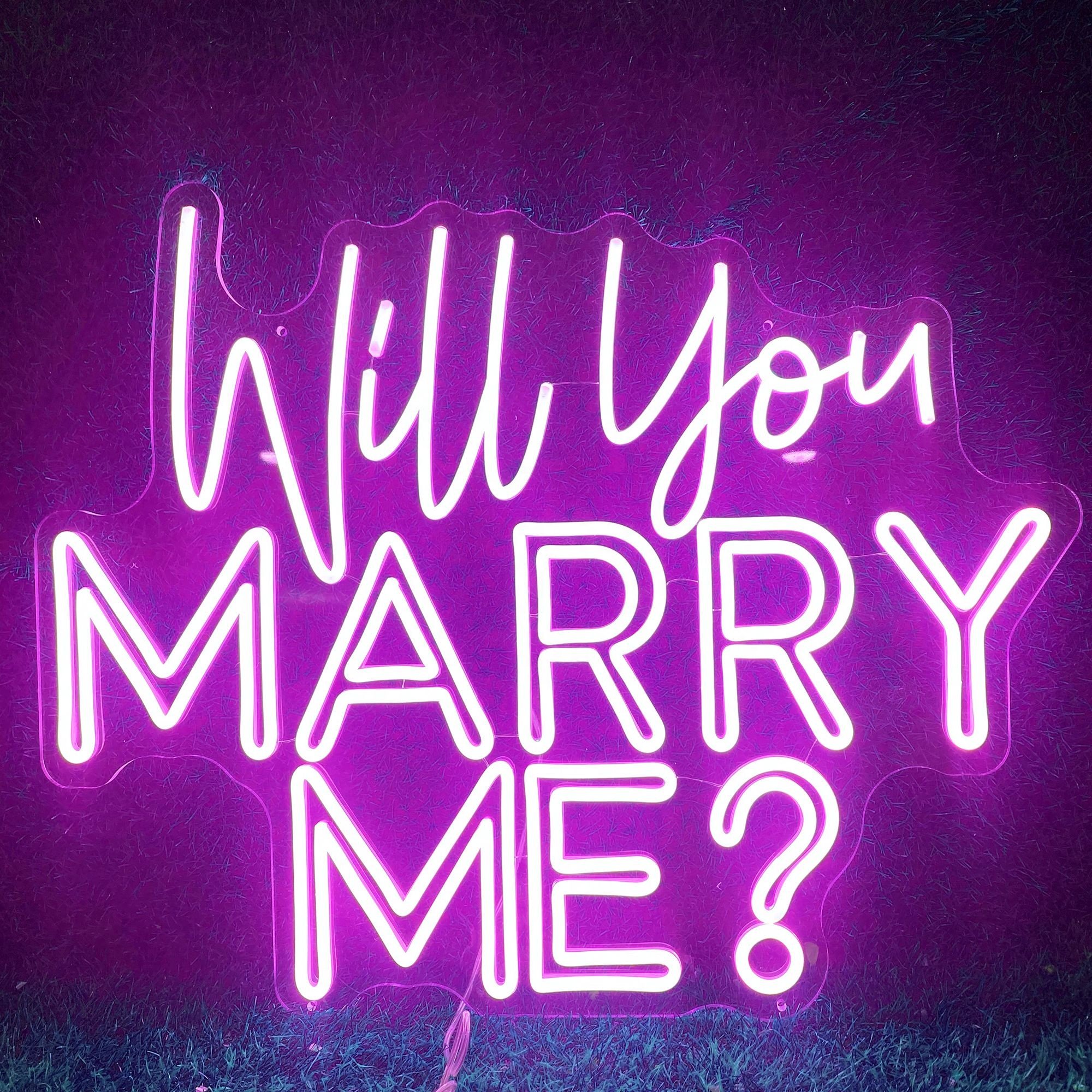 Wedding Neon Sign Party Wall Decoration Will You Marry Me Led Neon Sign Light Party Lighting Led Light for Wall