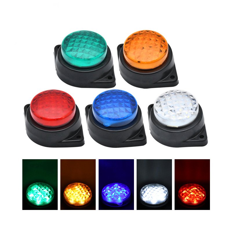 Waterproof Truck Trailer 24V LED Side Marker Lights Outline Clearance Lamp RV Caravan Van Side Light Red White Amber Blue Green