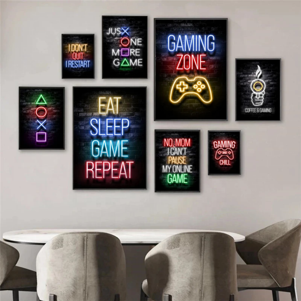 Store Business logo Design Led Light up Sign Gaming Room Neon Sign Poster Led Light up Sign for Store Wall Decoration