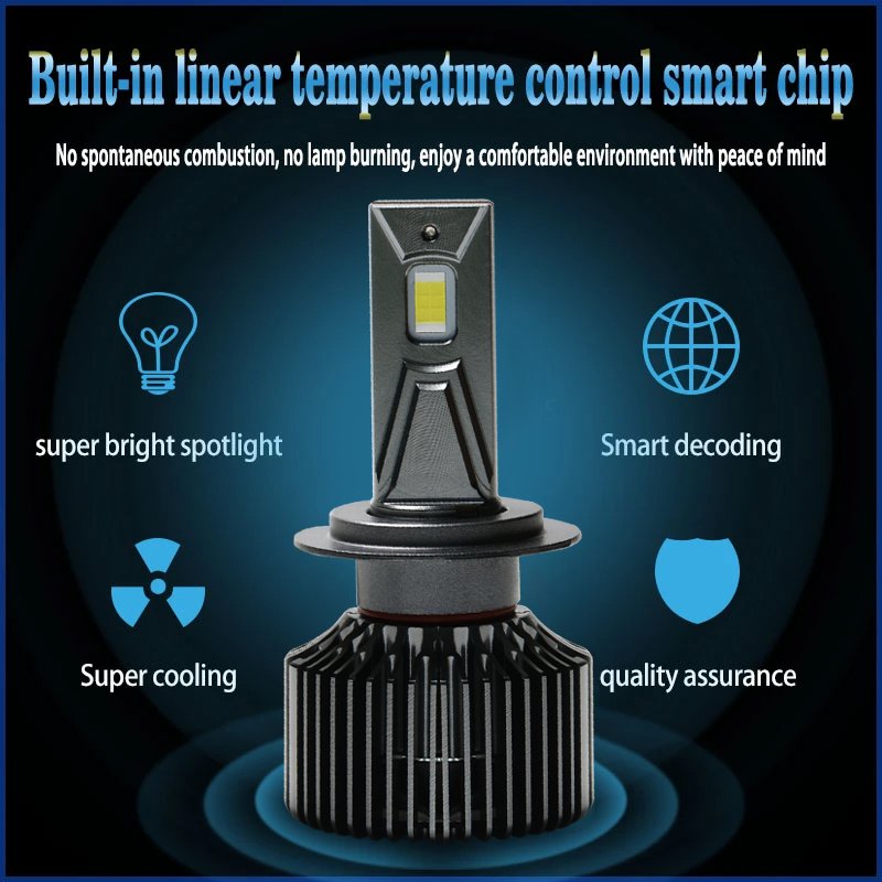 F6 Series Imported 55mil Chip H1/H4/H7/9005/9006 55W 6000k Car LED Headlight