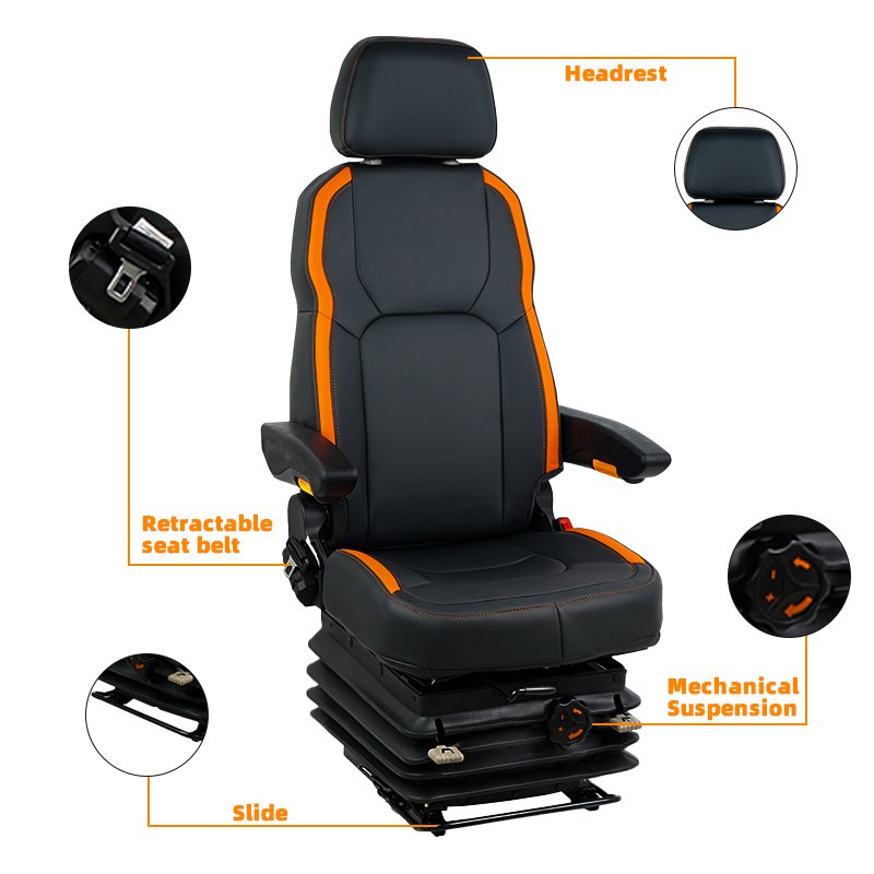 Excavator Driver Cab Seat Suitable for All Excavator Models Excavator Chair Universal Operator Cabin Tractor Seat