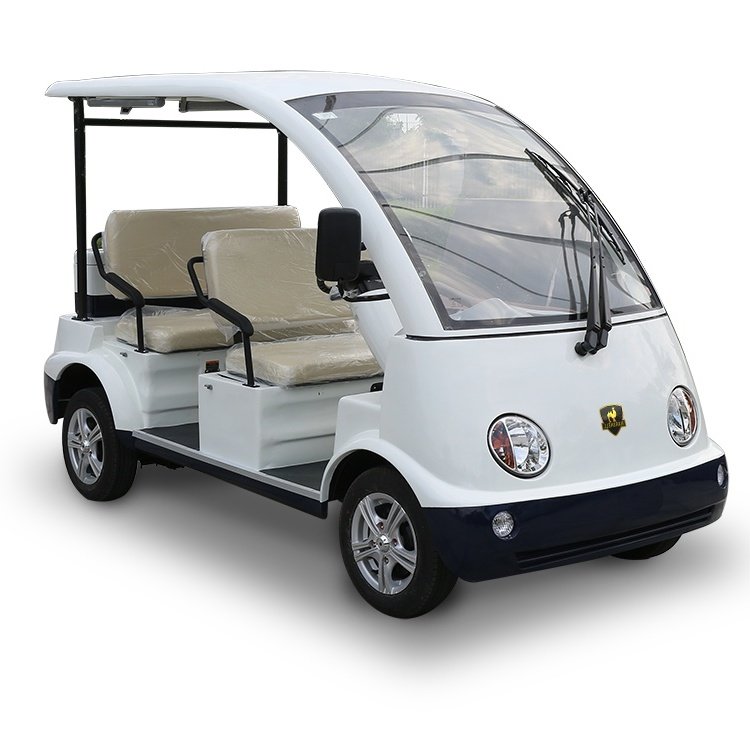 China Factory 4 Wheel Cart 4 Seats Electric Mini Tourist Bus Electric Sightseeing Bus