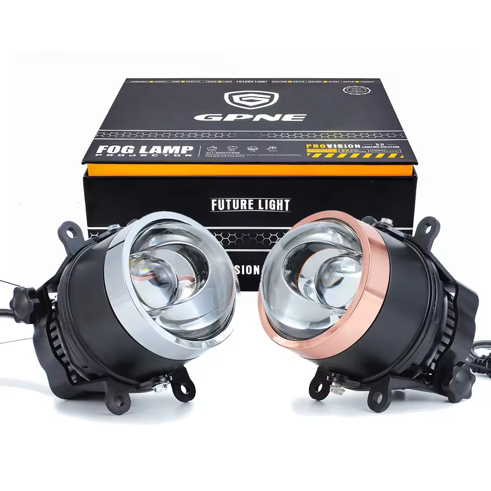 GPNE Auto Parts F9+1 Led Fog Lights 3inches Bi Led Laser Projector Lens Driving Lights Led Fog Lights for Car Headlamp