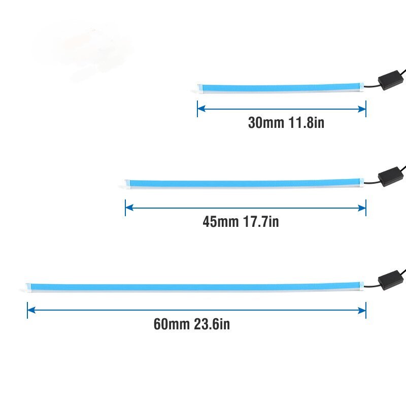 Factory 24V Flexible LED DRL for Truck Bus 30CM 45CM 60CM White LED Daytime Running Light Dynamic Turn Signal