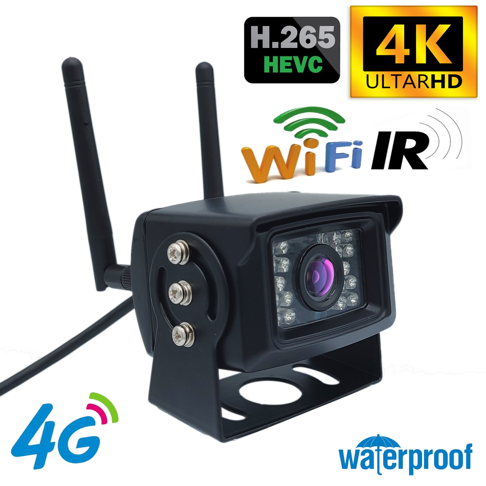 4K 4G 8MP 5MP WIFI Mini Waterproof IP66 Outdoor TF Card Slot IR Night Vision Wireless IP Camera P2P Car Vehicle Fleet Bird Nest