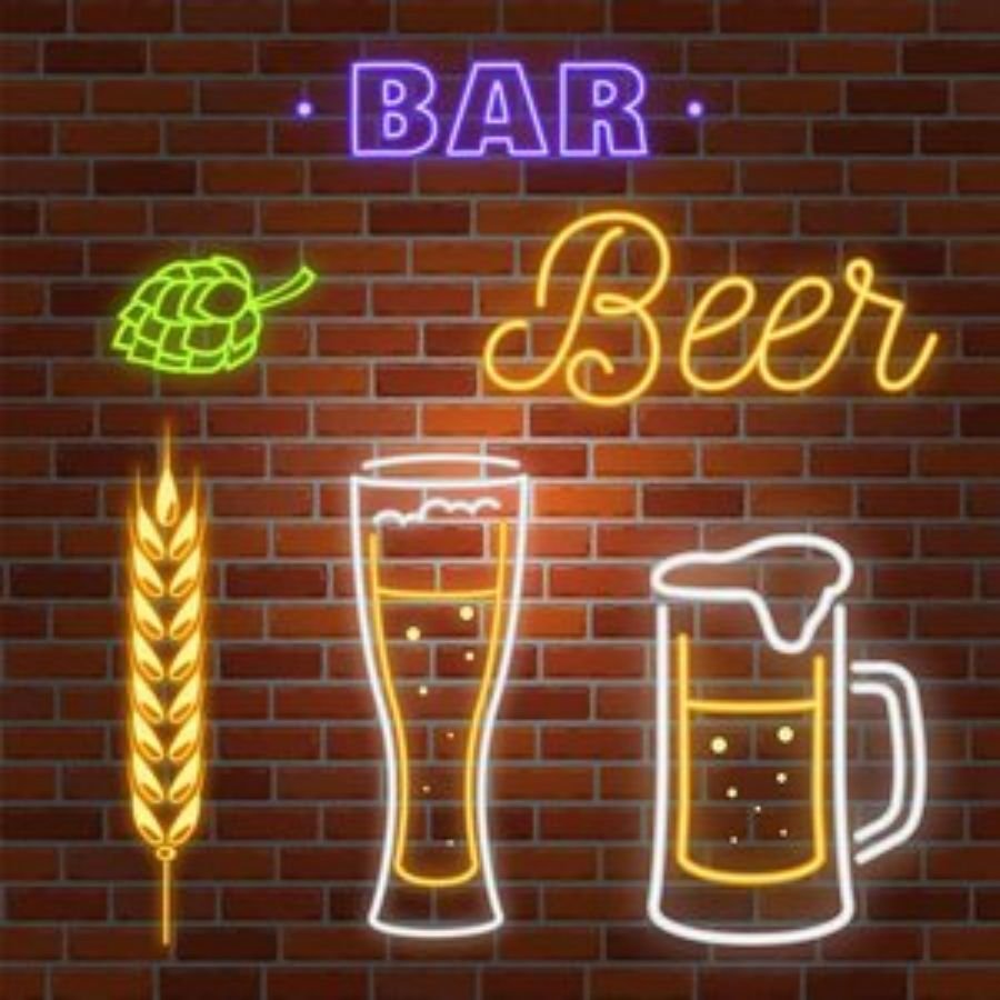 High Quality Colorful Custom LED Light Sign Budweiser Beer Neon Signs With Cup Beer logo for Decoration