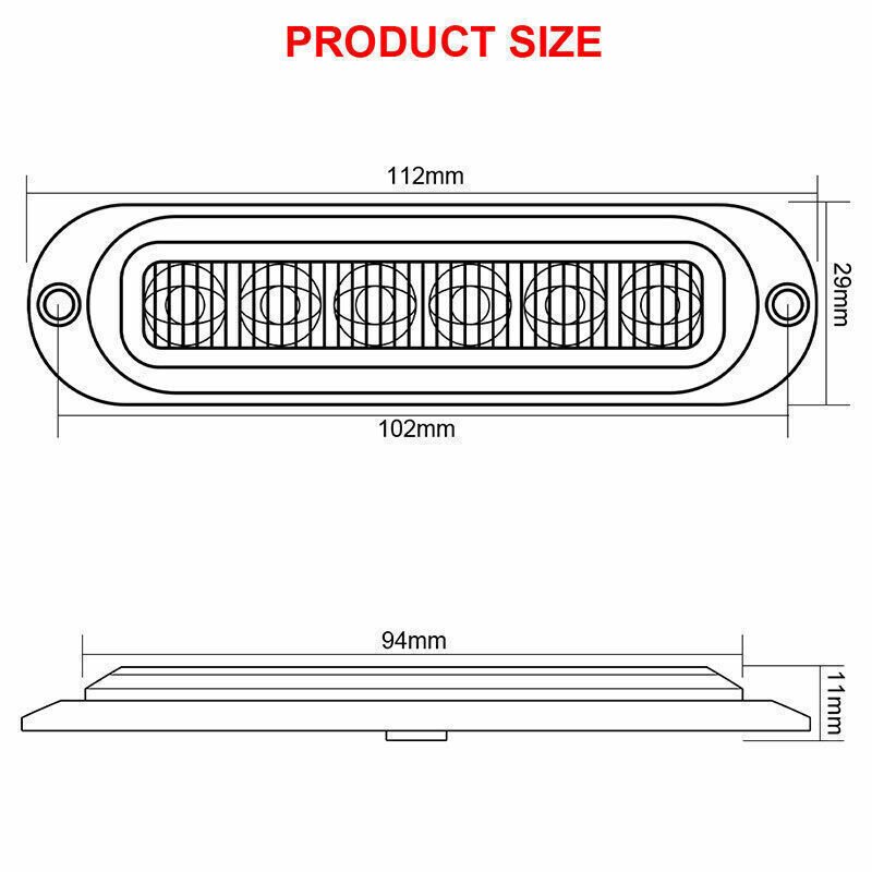 High Brightness 6 LED Truck Side Marking Light 12-24V LED Clearance Signal Light American Model for Retrofitting