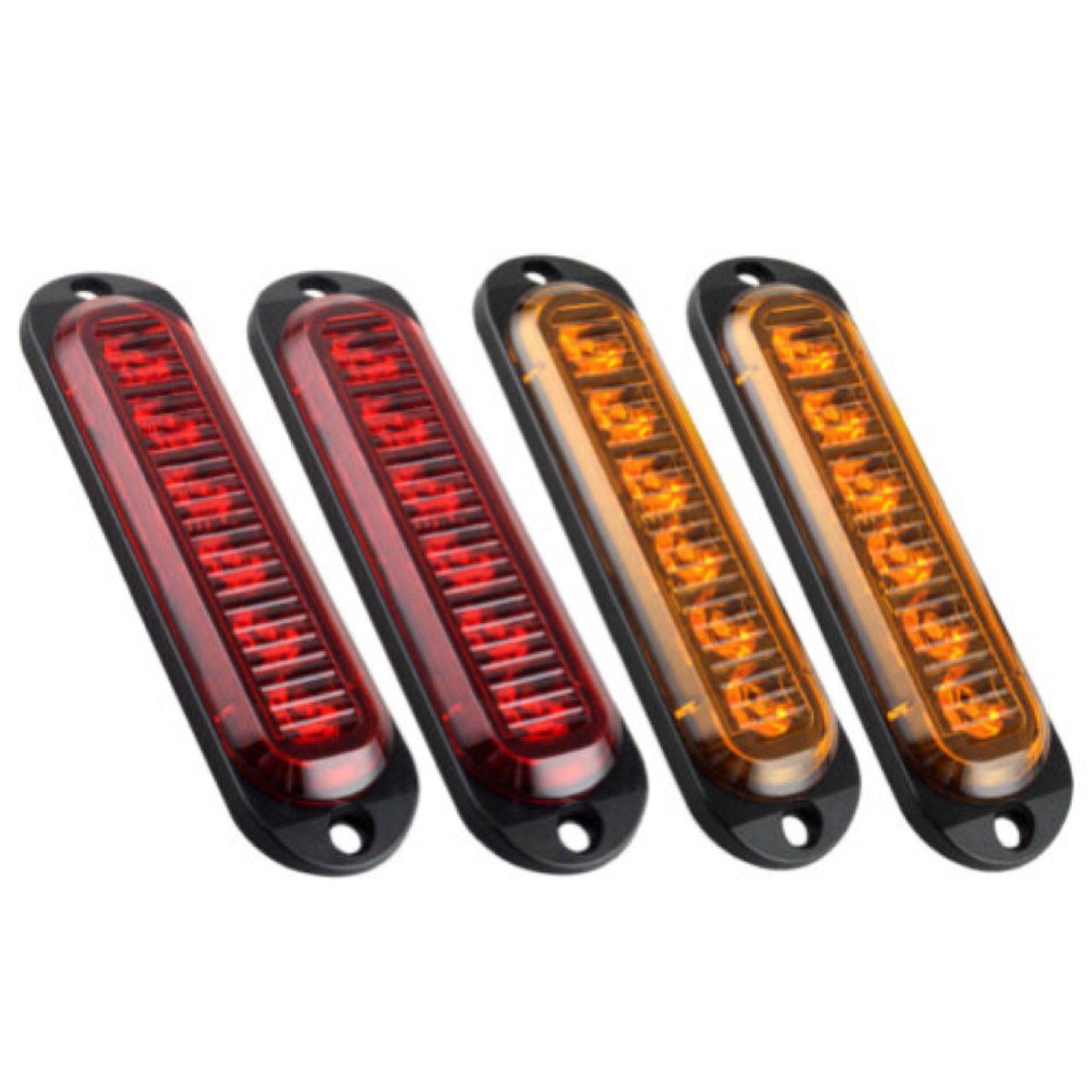 High Brightness 6 LED Truck Side Marking Light 12-24V LED Clearance Signal Light American Model for Retrofitting
