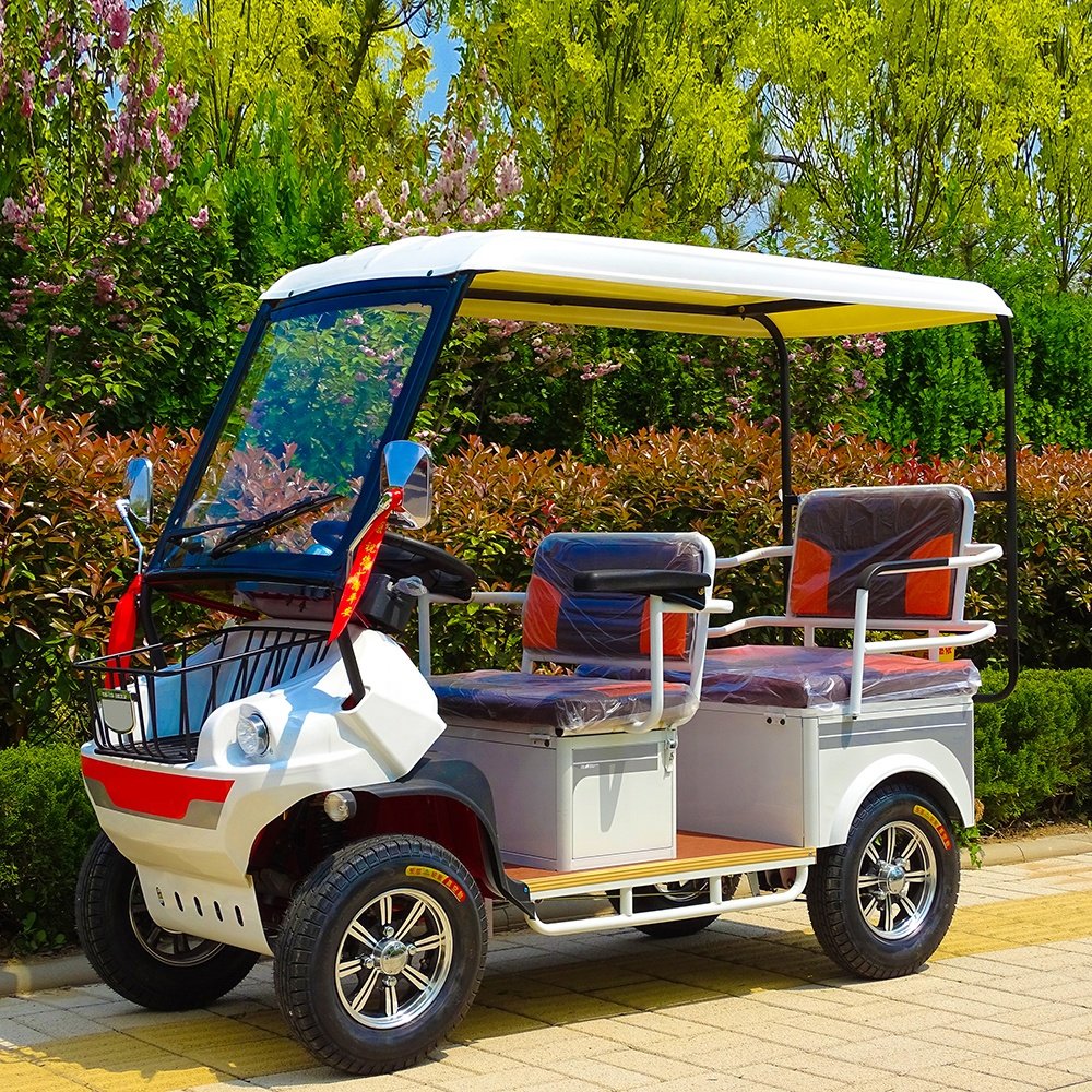 Hot Sale Touring Sightseeing Electric Mini Bus 4 Wheels Electric Cart