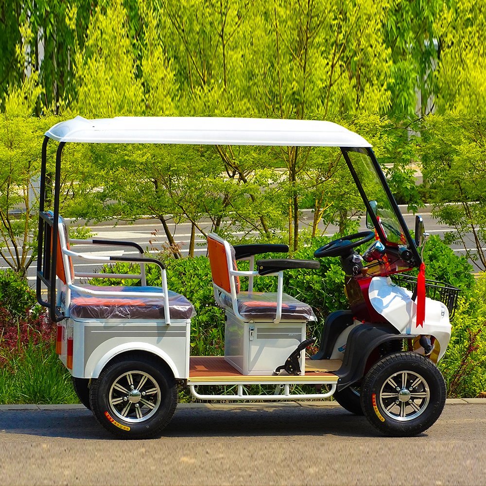 Hot Sale Touring Sightseeing Electric Mini Bus 4 Wheels Electric Cart