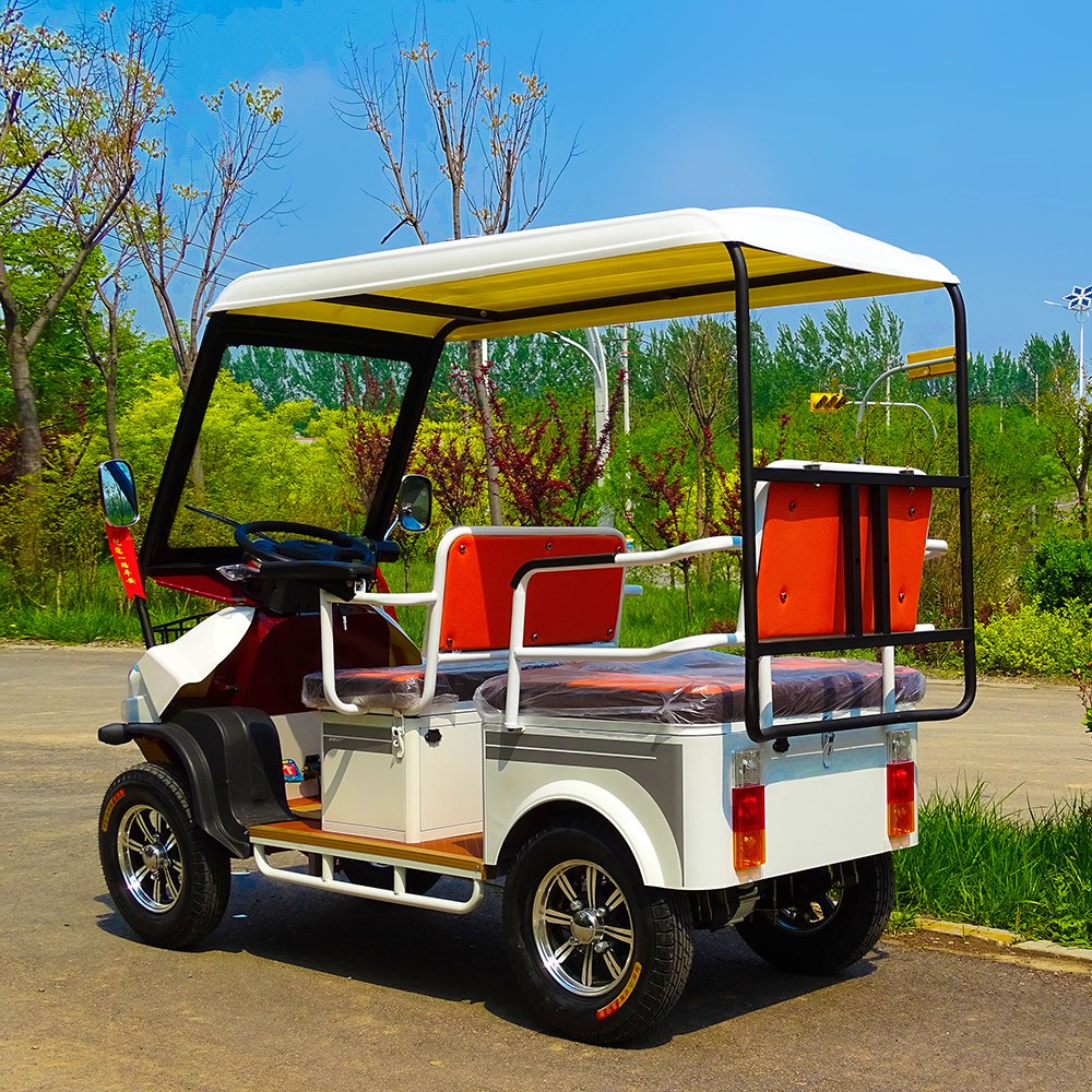 Hot Sale Touring Sightseeing Electric Mini Bus 4 Wheels Electric Cart