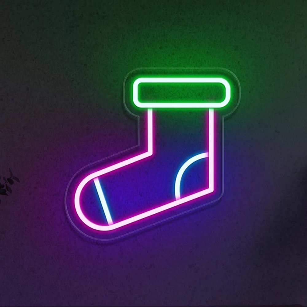Gift Box Christmas Neons Signs Party Supply Customized Logos Decoration Signage LED Neon Lights Sign LED Custom Neon Sign