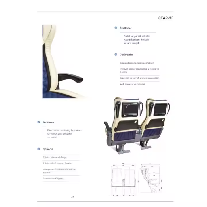 Best Manufacturing Cost Bus Chair Driver Passenger Land Cruiser Application Car VIP Seat