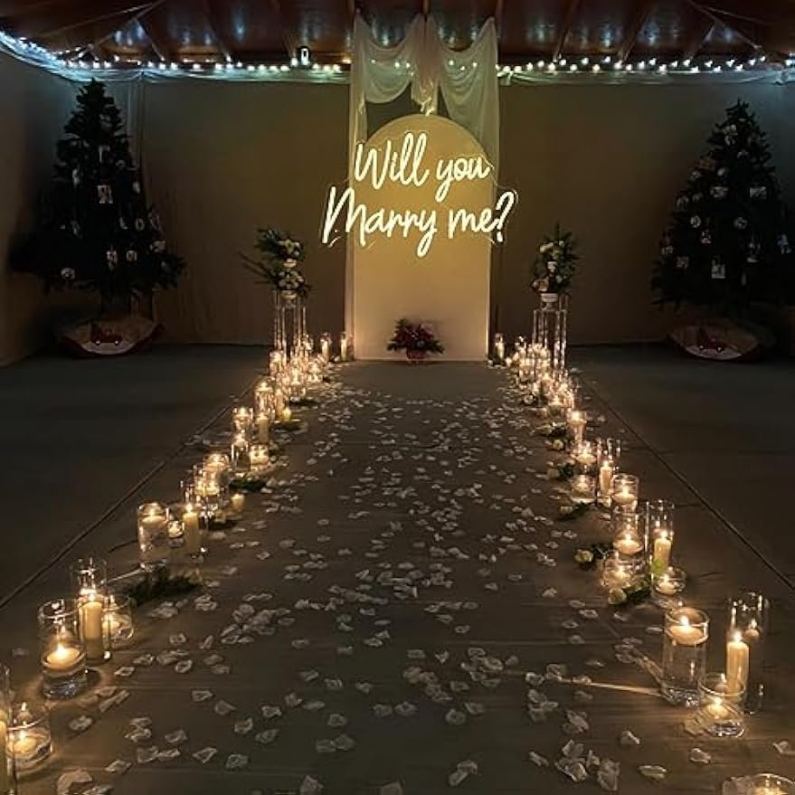Will You Marry Me Acrylic Neon Sign Wall-Mounted Neon Arts Personalized Fast Shipping Wedding Proposal Decor Custom Neon Sign