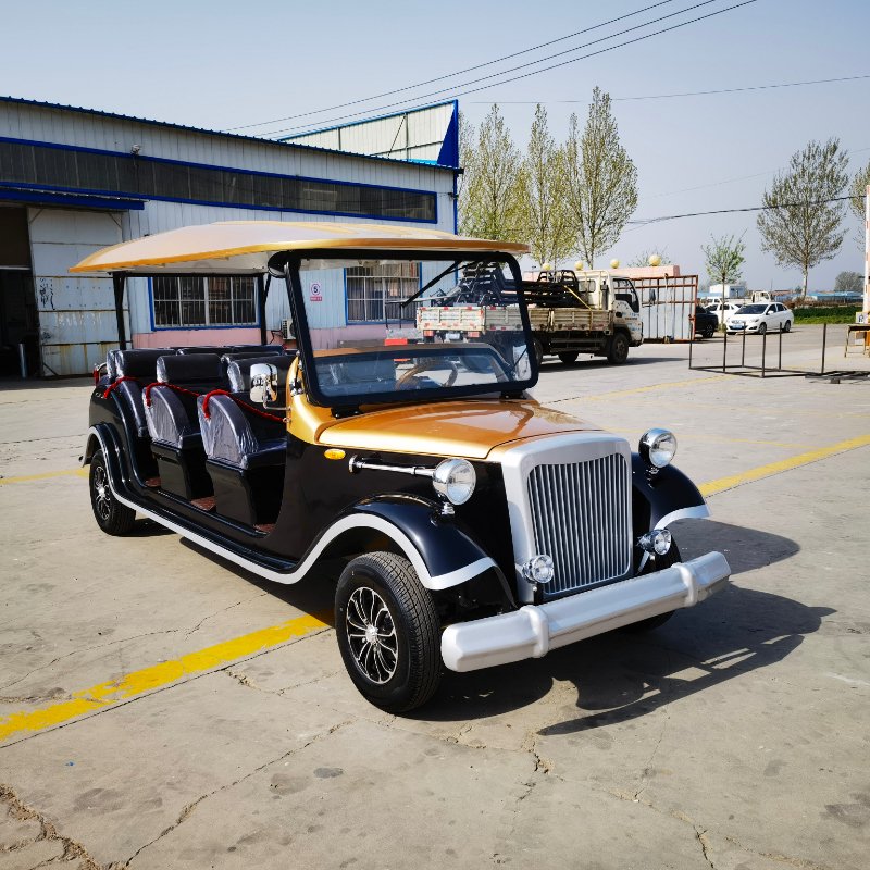 Generation Retro Electric Four Wheel Classic Car Scenic Tour Car Classic Bus 11 Take a Golf Cart