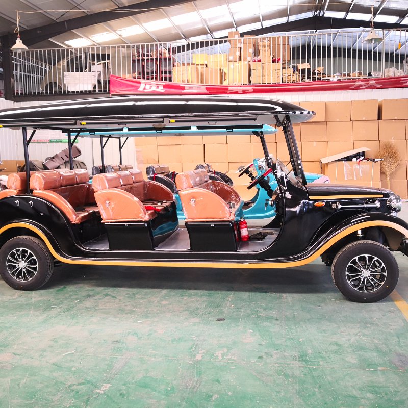 Generation Retro Electric Four Wheel Classic Car Scenic Tour Car Classic Bus 11 Take a Golf Cart