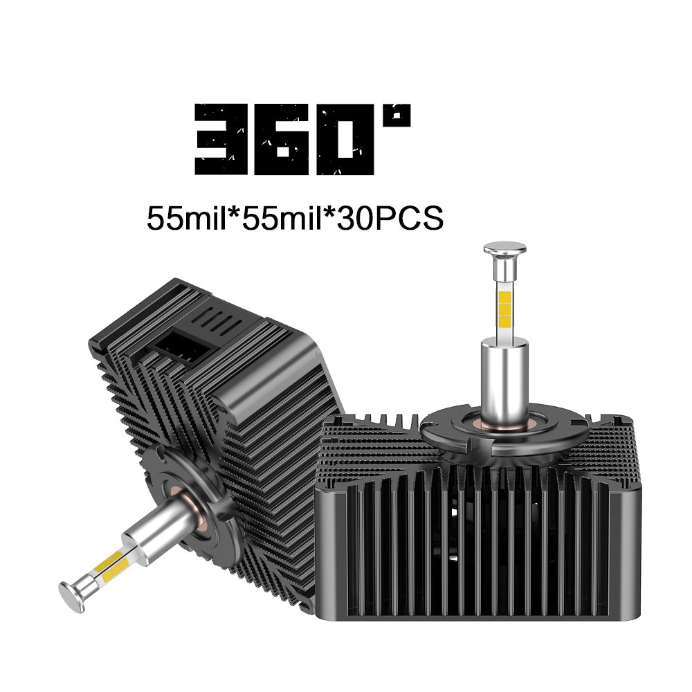 Bright 360 D Series LED Headlight Bulbs 150W 25000 Lumen Super Bright D1S D2S D3S D4S D5S D8S Lamp Conversion Kit 6000K White