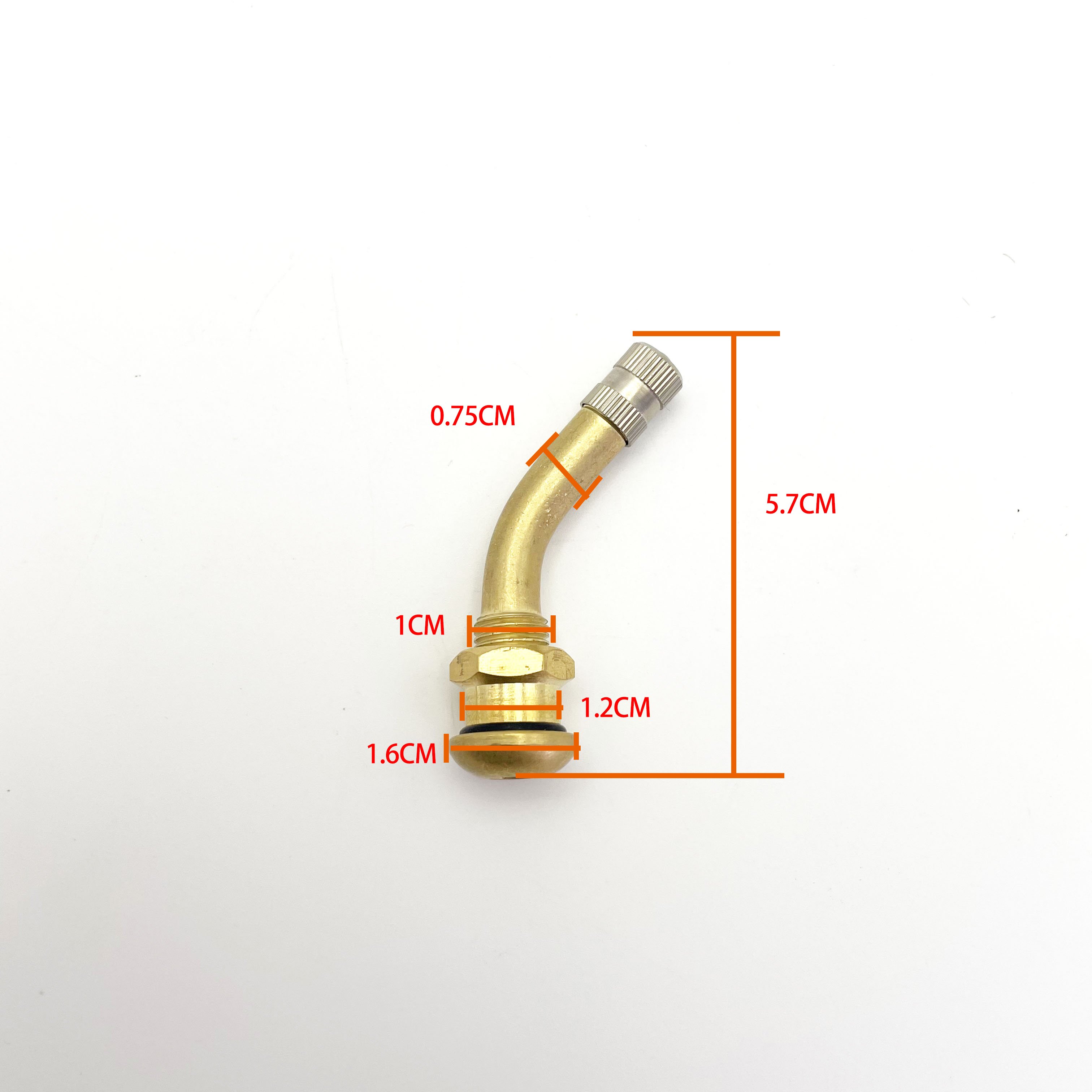 Wholesale High Quality Tire Inflation Valve 58MS Tubeless Brass Tire Valve Stem for Truck and Bus