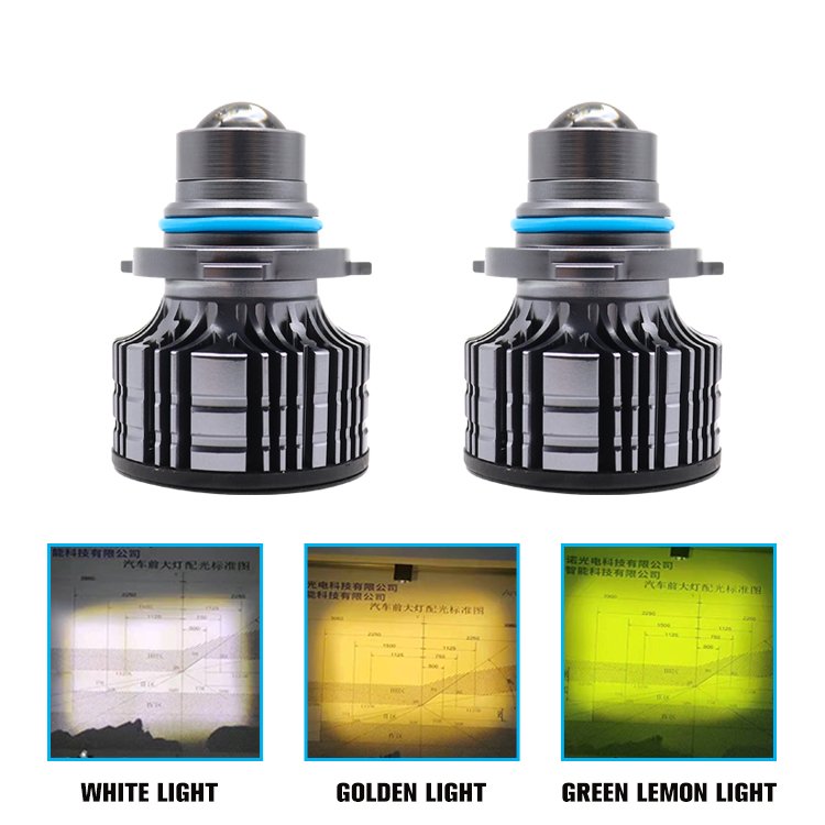 Led Lens Laser Headlight 9005 9006 H7 H11 Led Headlight Super Bright White Yellow Green Lemon Lens Projector Car Led Lights