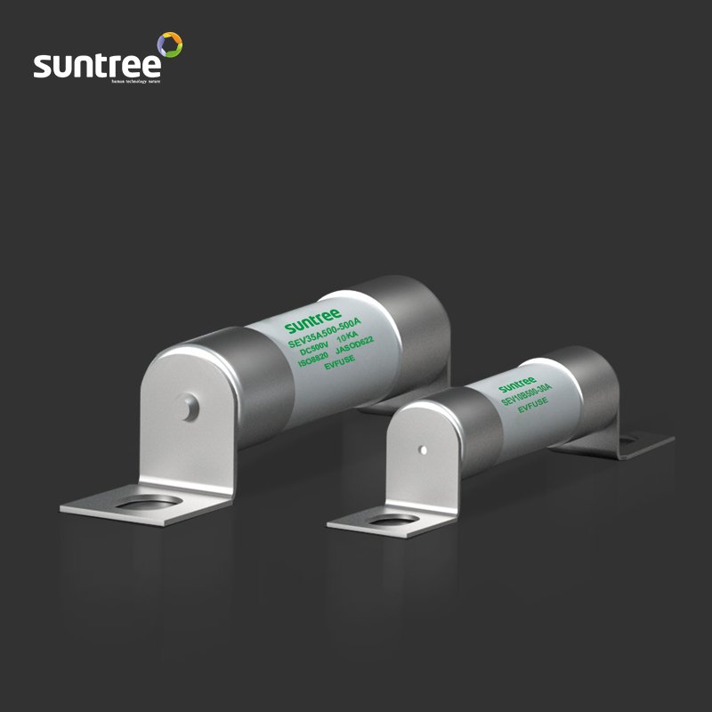 Suntree 10A/12A/16A/20A/25A/30A/35A/40A/50A DC 500V New Energy Electric Bus High Voltage Fuse