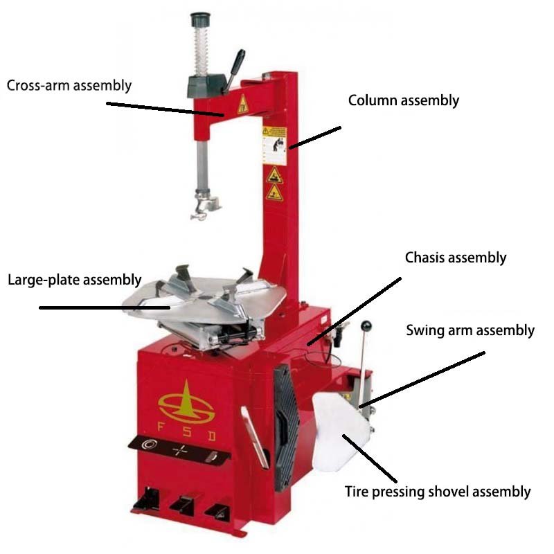 Fostar ODM Car Woekshop Equipment System Customization 12"-24" Automatic Tire Changer Machine and Wheel Balancer