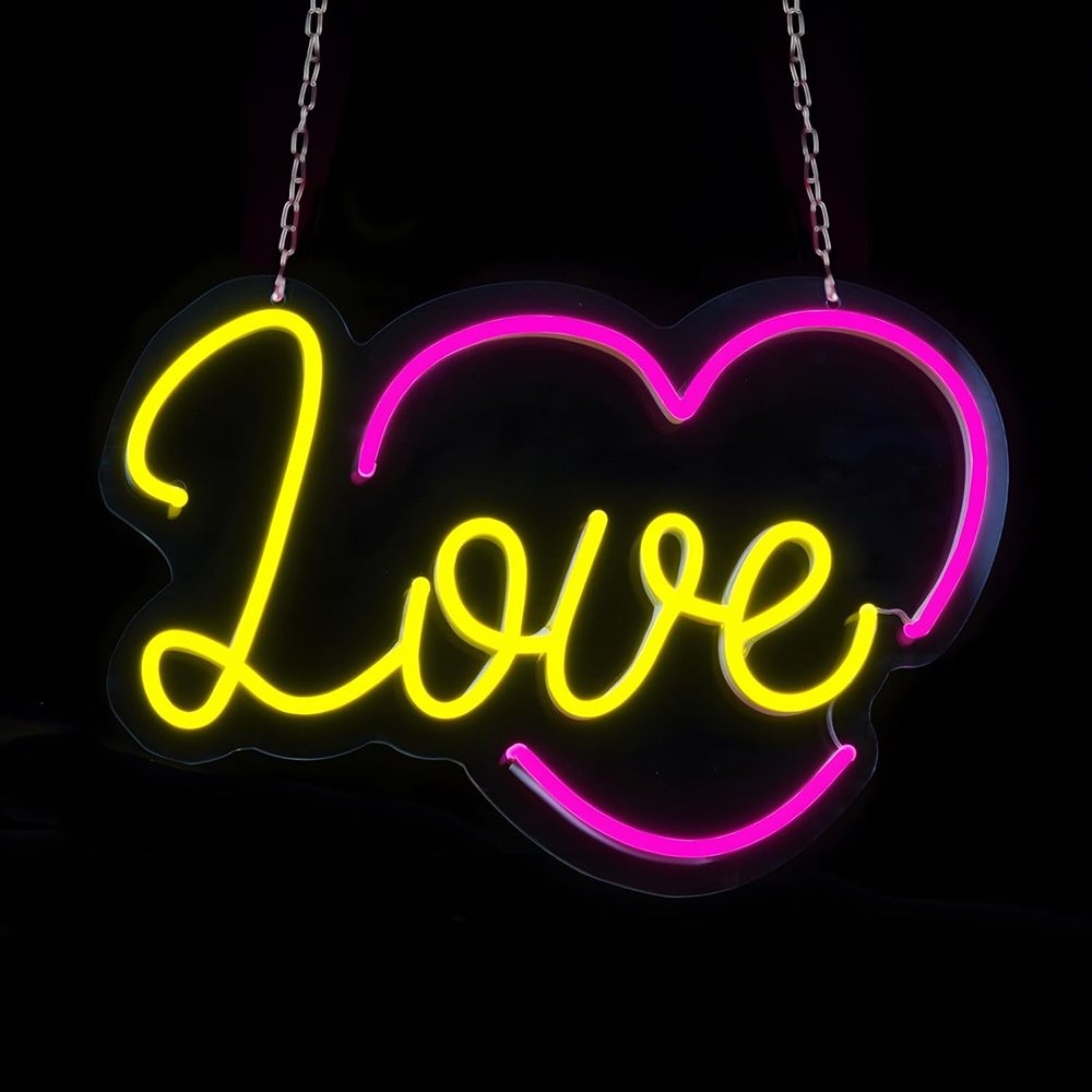 Acrylic Decorative Indoor Home Wedding Decor Romantic Love Neon Signage Fast Delivery Personalized LED Neon Sign