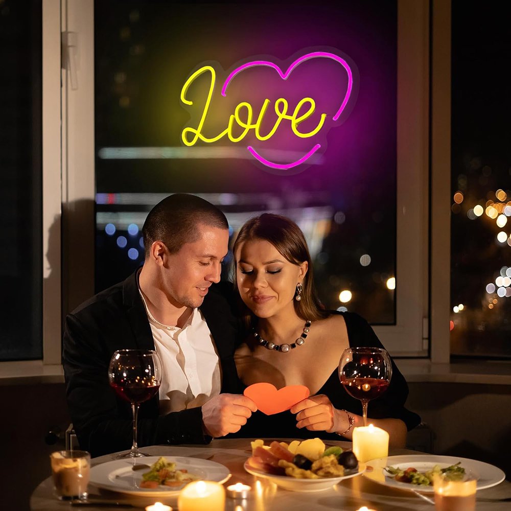 Acrylic Decorative Indoor Home Wedding Decor Romantic Love Neon Signage Fast Delivery Personalized LED Neon Sign