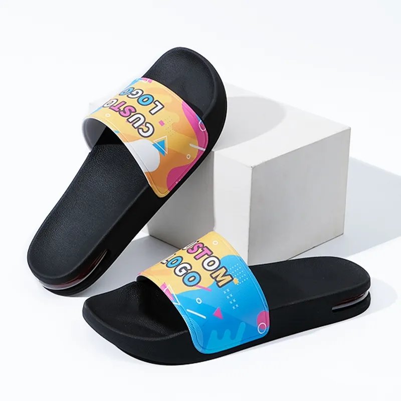 Top Quality New Premium slippers for Men Luxury Custom logo with Slides Air Cushion slippers Sandals Beach