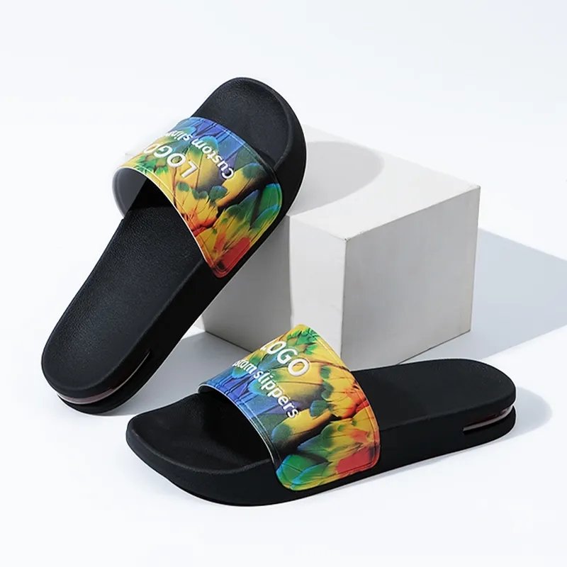 Top Quality New Premium slippers for Men Luxury Custom logo with Slides Air Cushion slippers Sandals Beach
