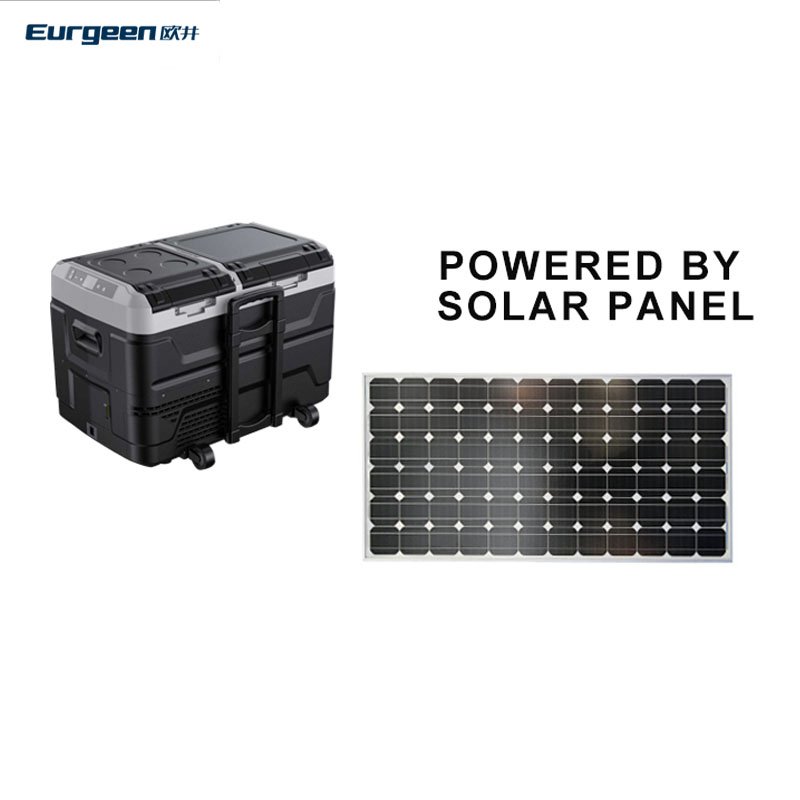 Solar Refrigerator Freezer Low Price Mini Fridge Rechargeable Couples Rental Small Fridge Portable Fridge 40 Litres with Wheels