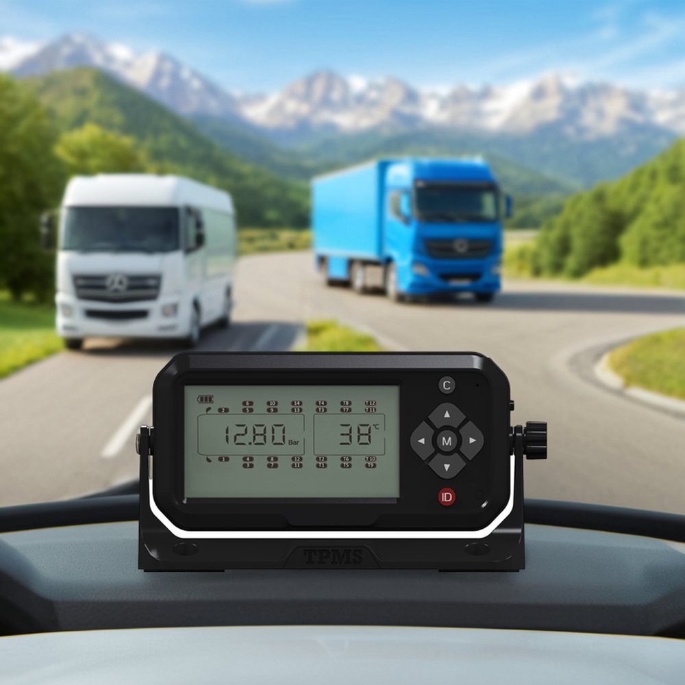 6 8 10 12 14 24 Sensors Wheels Truck TPMS Tyre Pressure Monitor System 203Psi for Auto Electronics