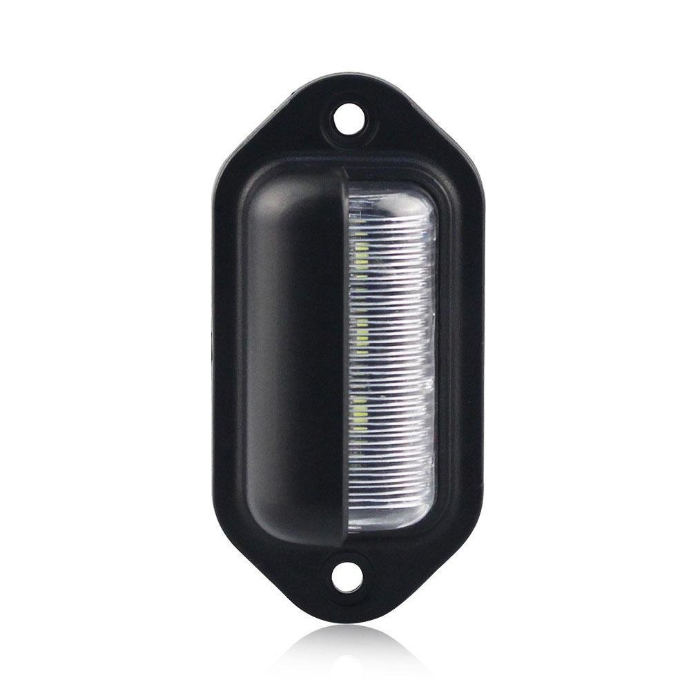 6 LED Car License Number Plate Light for SUV Truck Trailer Van Tag Step Lamp White Bulbs Car Products License Plate Lights