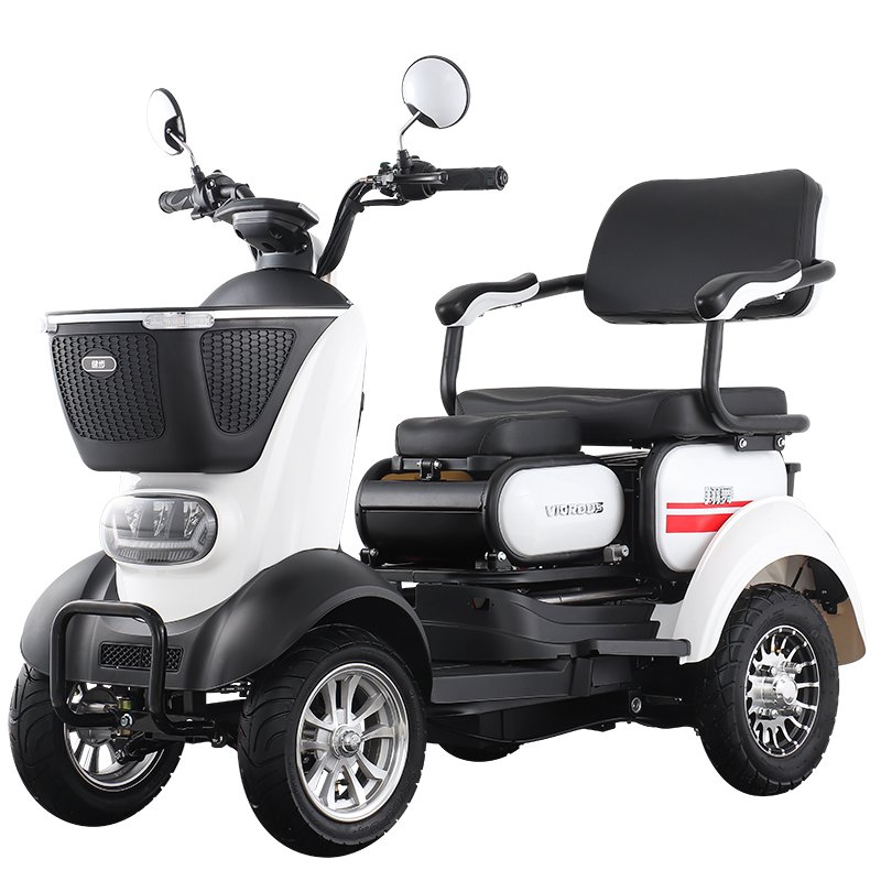 Xiangwu Two-seat Electric Car Disc Brakes Elderly Disabled Daily Use Electric Tricycle