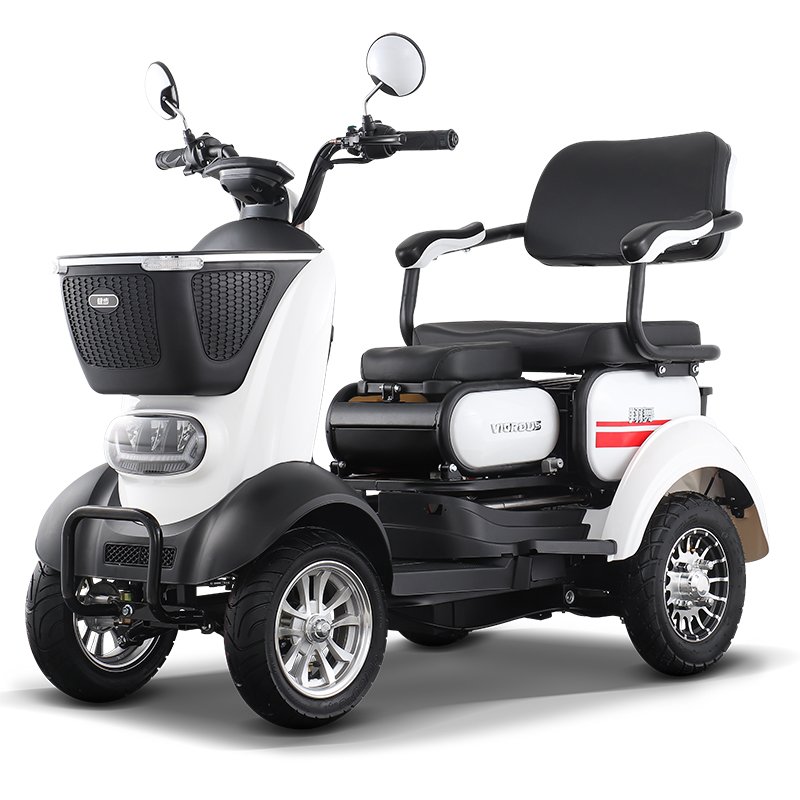 Xiangwu Two-seat Electric Car Disc Brakes Elderly Disabled Daily Use Electric Tricycle