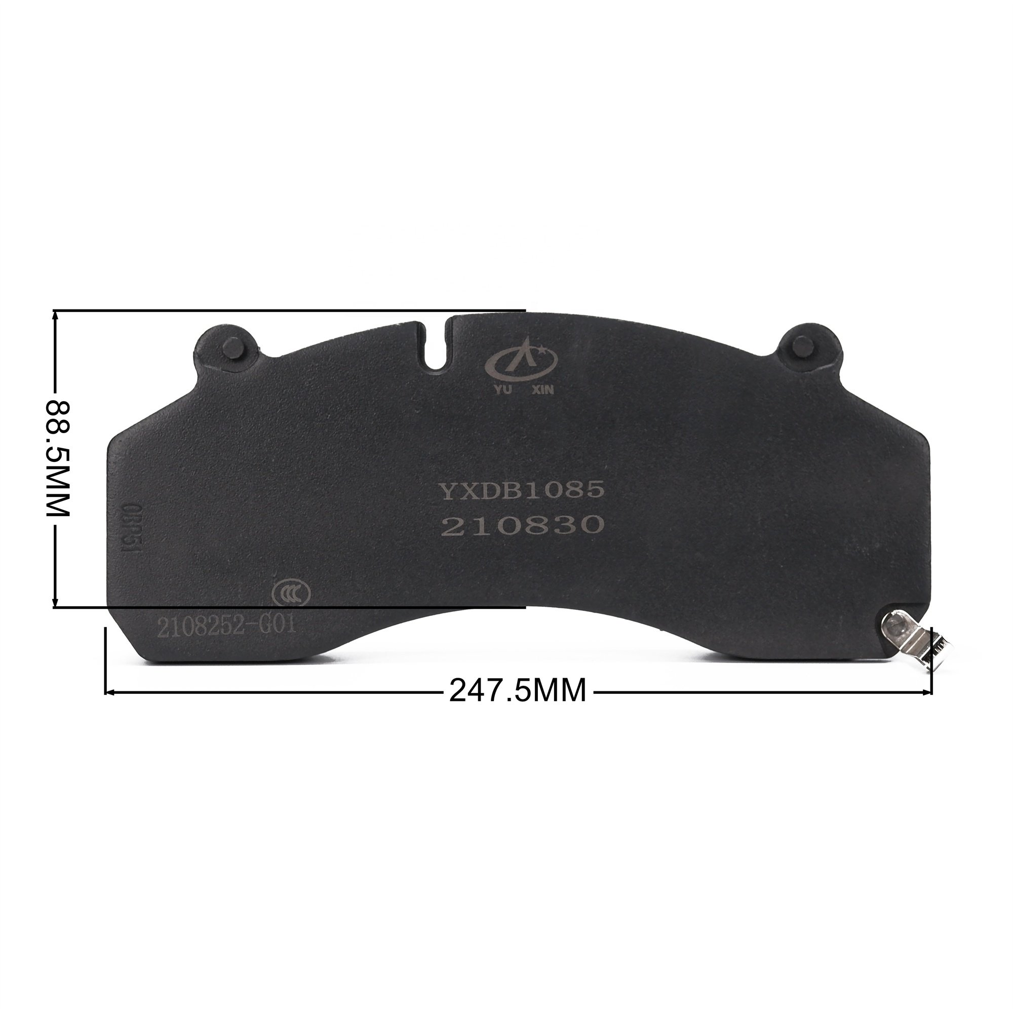 Shandeka Disc Brake YXDB-1085 High Quality 247.5mm Disc Brake Pads for Truck