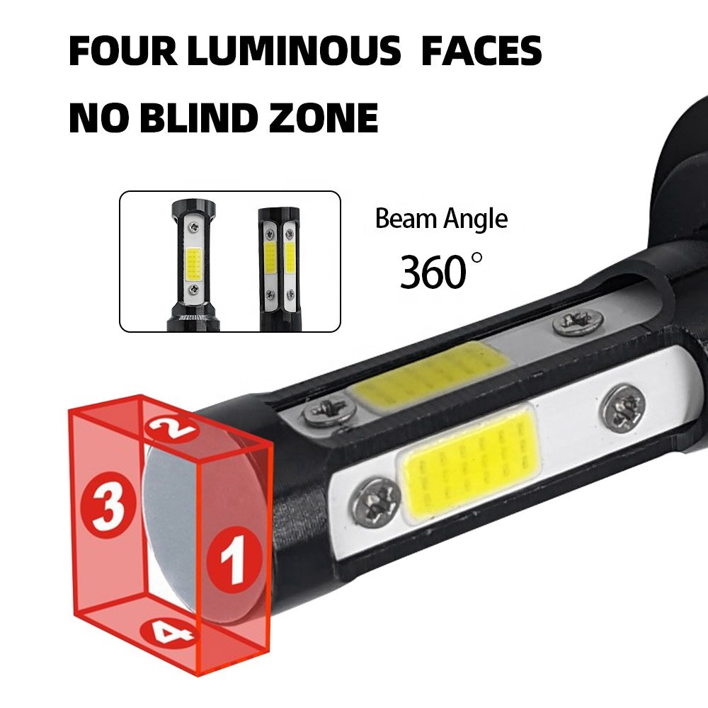 Hot Sale X7 360 4Sides LED Car Light H4 H7 H11 Bulbs 9005 9006 9004 Led Headlight for Car 45W Cob LED Auto Lighting Systems