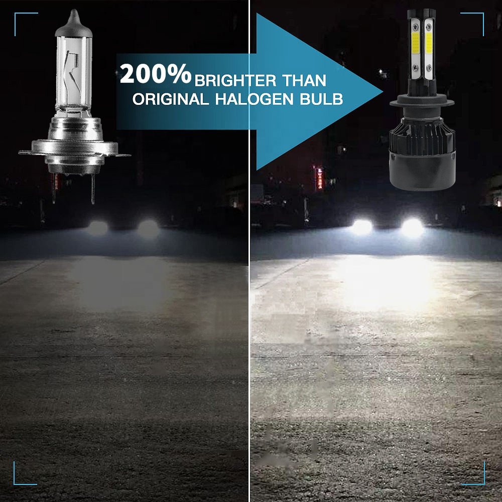 Hot Sale X7 360 4Sides LED Car Light H4 H7 H11 Bulbs 9005 9006 9004 Led Headlight for Car 45W Cob LED Auto Lighting Systems