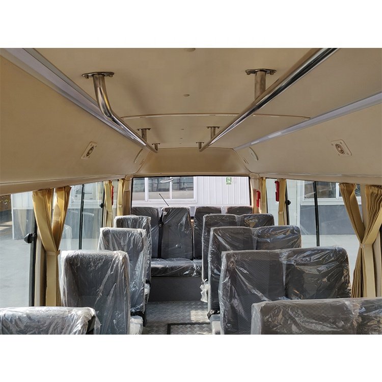 China Brand 30 Seater coaster Bus 7.7m diesel Front Engine Left Hand Drive Bus