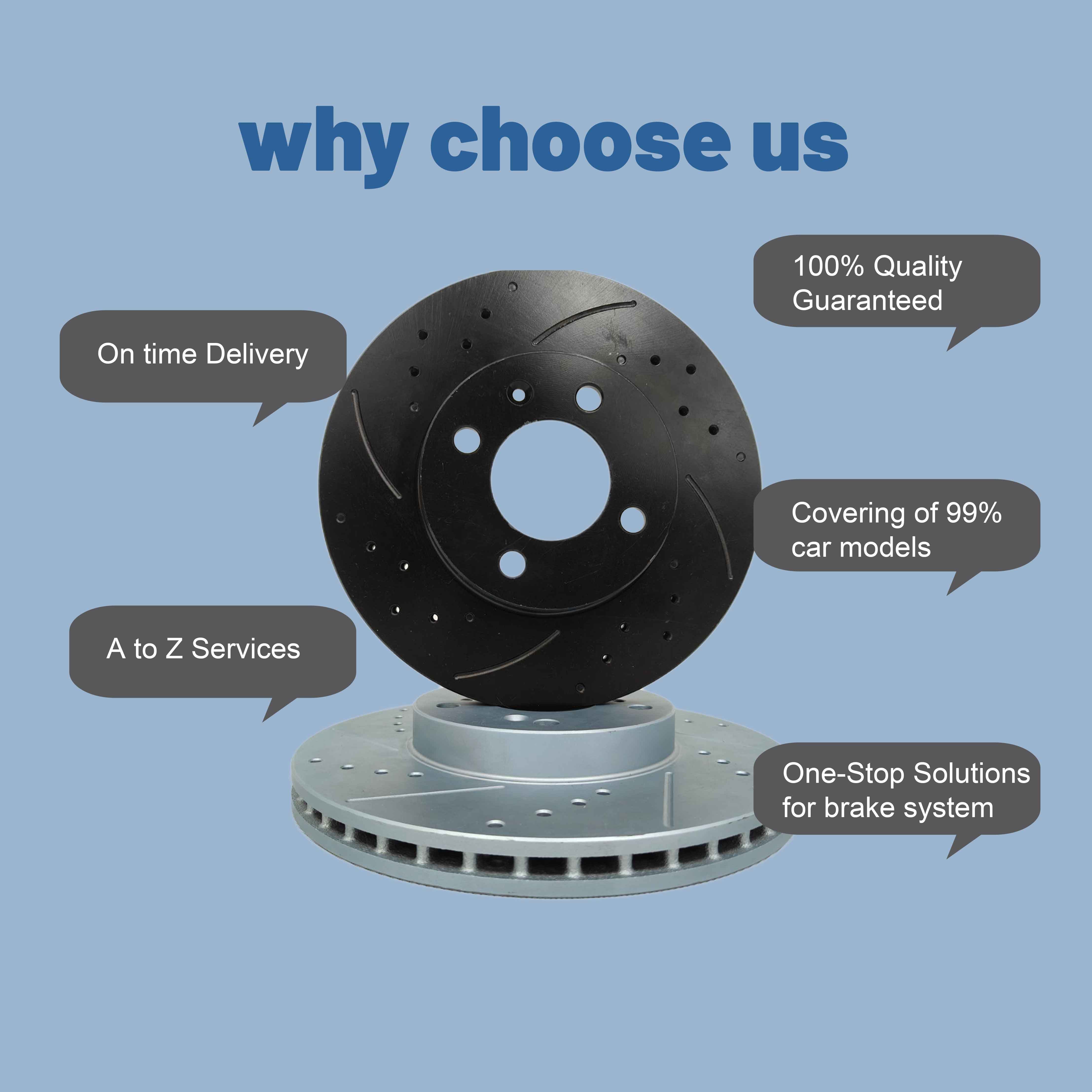 Car Accessories Brake System Spare Auto Parts Brake Disc for Mini Cooper and for Hyundai County/Toyota Coaster