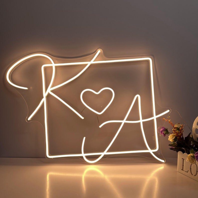 Customized Made Acrylic LED Neon Light Flexible 12V Logo Neon Light Decoration Wedding Letters Neon Sign