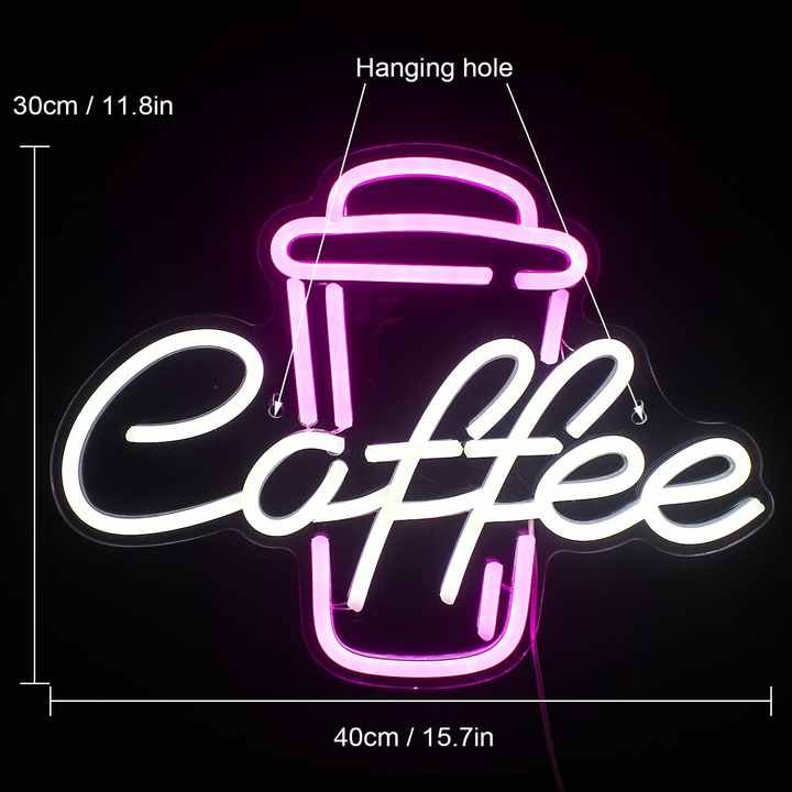 Coffee Neon Sign Fast Delivery Led Advertising Custom Neon Light Sign for Room Ans Coffee Shop Decoration